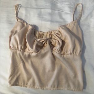 pink cropped tank top from shein